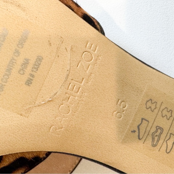 Rachel Zoe Natalie leopard print calf hair flat/ mule ❤️ - Picture 3 of 7